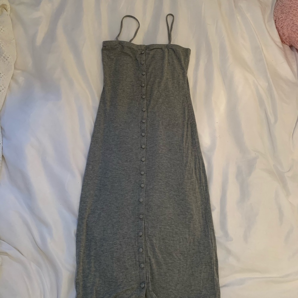 ✨Grey Button Down Sundress✨